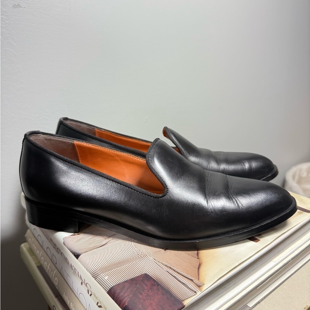 Everlane Black Leather Womenโs Size 7 1/2 Loafers